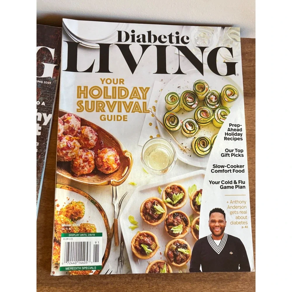 Lot of 6 Diabetic Living Cooking Magazines‎ Taste of Home 2018 2019 Cookbooks